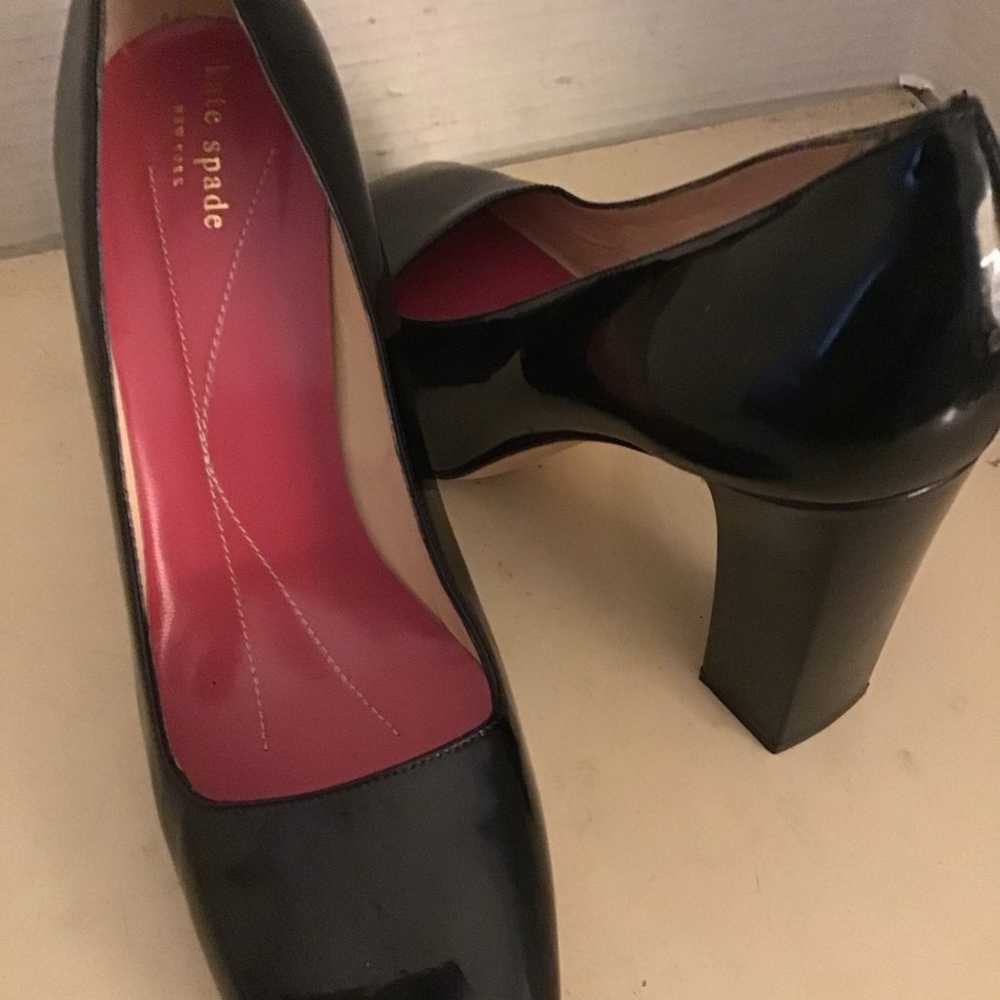 Kate Spade New York women black patent leather he… - image 2