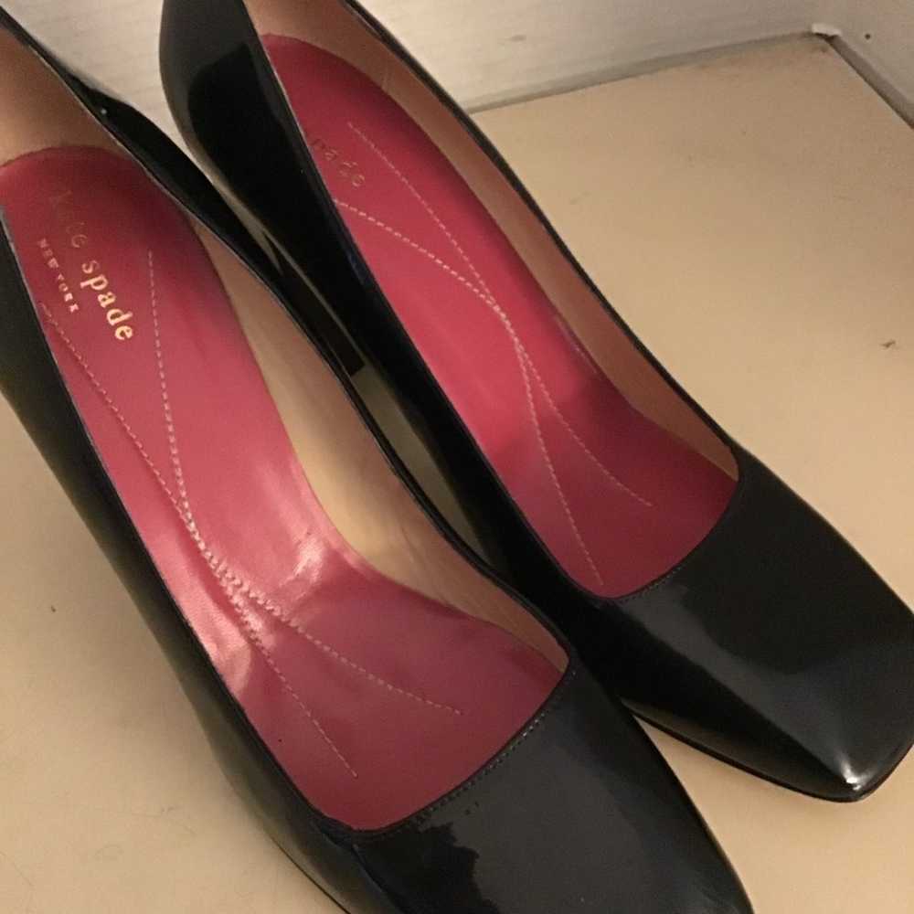 Kate Spade New York women black patent leather he… - image 6