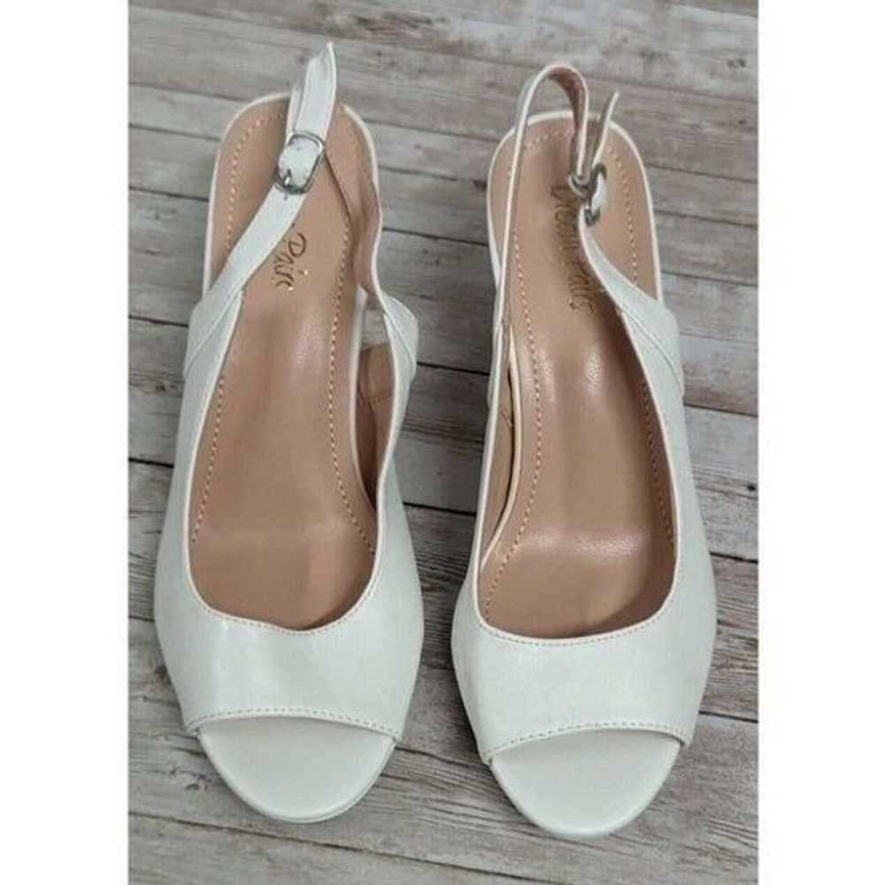 Dream Pairs Neina Womens Size 8 White Ankle Strap… - image 2