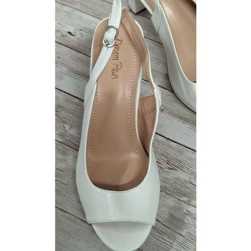 Dream Pairs Neina Womens Size 8 White Ankle Strap… - image 6