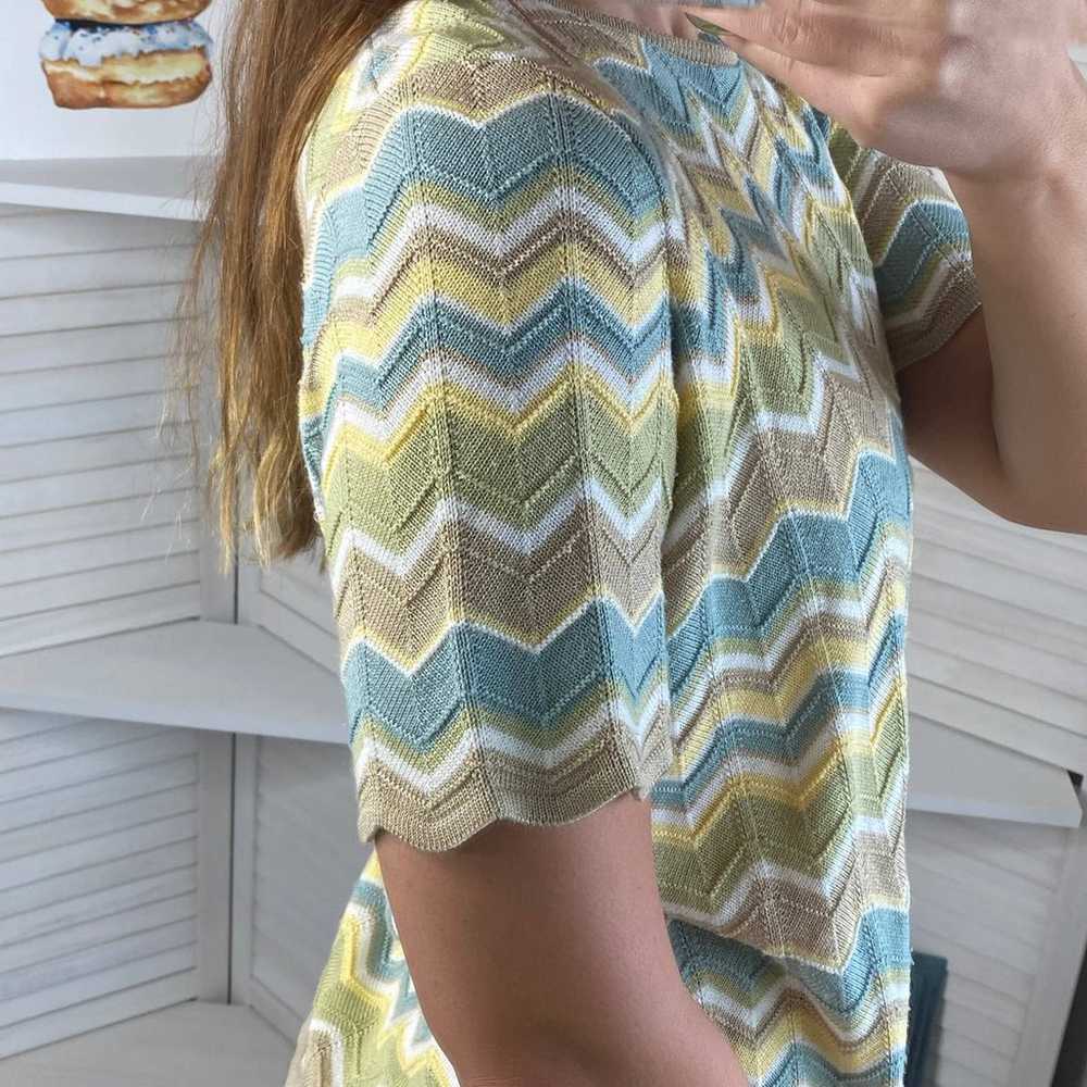 Alfred Dunner colorful chevron top - image 2