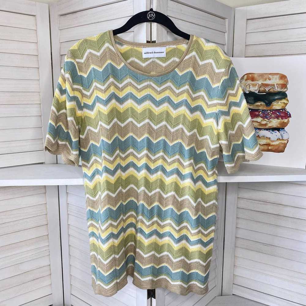 Alfred Dunner colorful chevron top - image 4