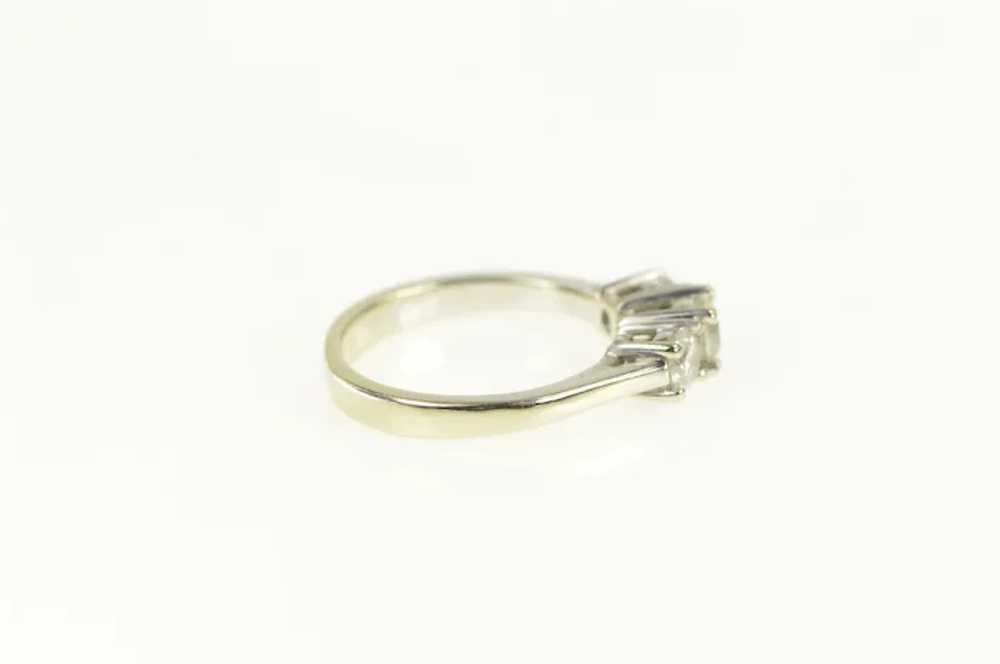 14K 0.50 Ctw Three Diamond Engagement Ring Size 4… - image 2