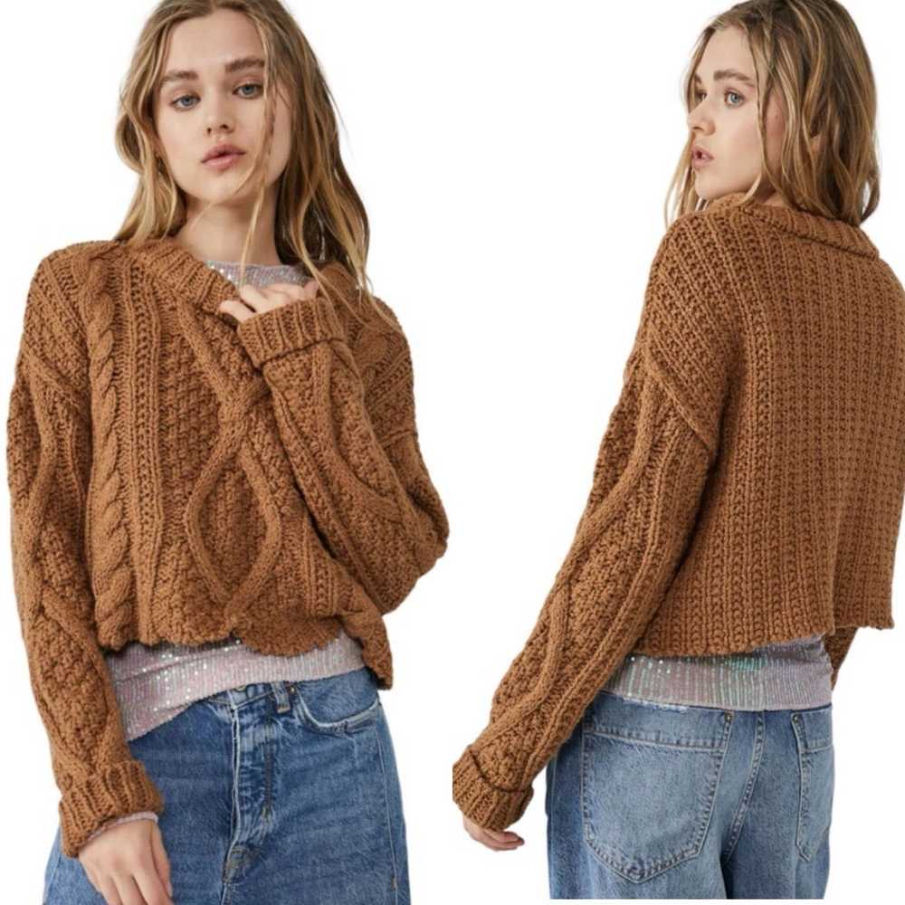 Free People Free People Cutting Edge Cable Knit S… - image 1