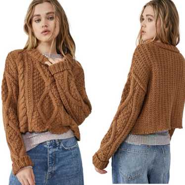 Free People Free People Cutting Edge Cable Knit S… - image 1