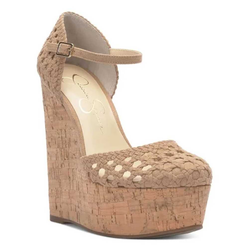 JESSICA SIMPSON Marshela Platform Wedge Sandal Na… - image 1