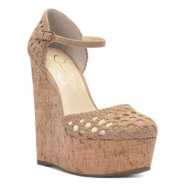 JESSICA SIMPSON Marshela Platform Wedge Sandal Na… - image 1