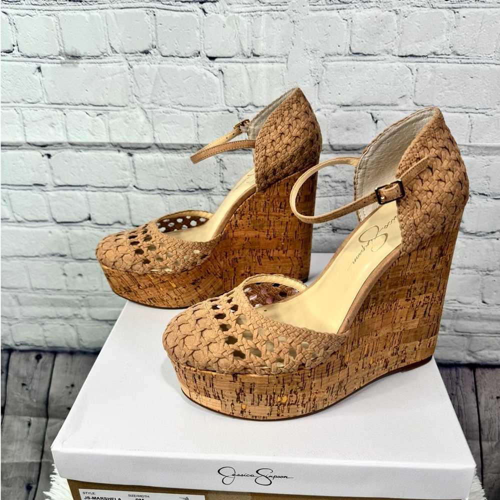 JESSICA SIMPSON Marshela Platform Wedge Sandal Na… - image 4