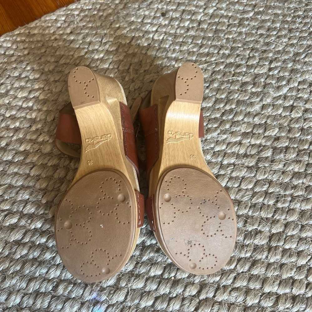 Gorgeous brown leather DANSKO Sandals, like new 36 - image 4