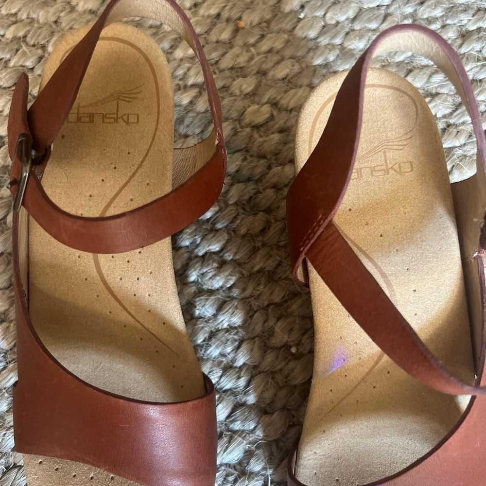 Gorgeous brown leather DANSKO Sandals, like new 36 - image 5