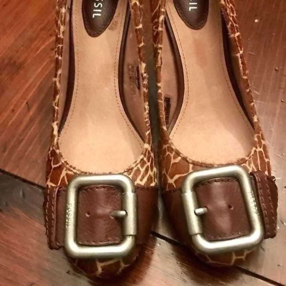 FOSSIL ANIMAL PRINT HEELS - image 5