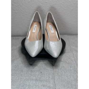 Nina Mid-Heel Pointed-Toe Pumps Silver - Nina 60 S