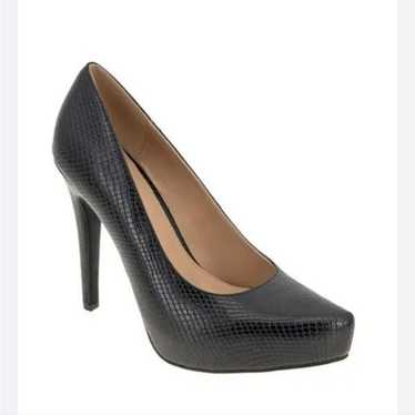 New BCBGeneration Penni Pump black lizard high he… - image 1