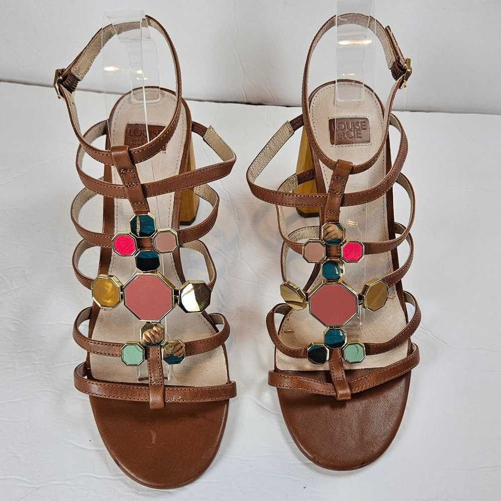 Louise et Cie Leather Strappy Block Heeled Sandal… - image 4