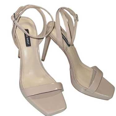 Nine West Loola Tan Patent Leather Ankle Strap St… - image 1