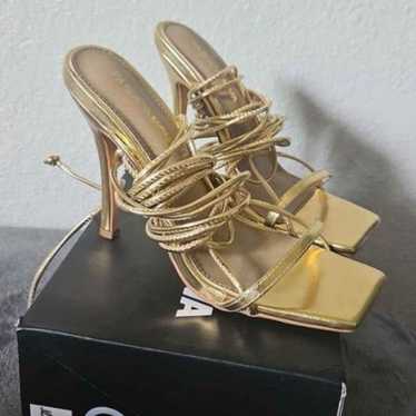 Fashion Nova Gold Heels - image 1