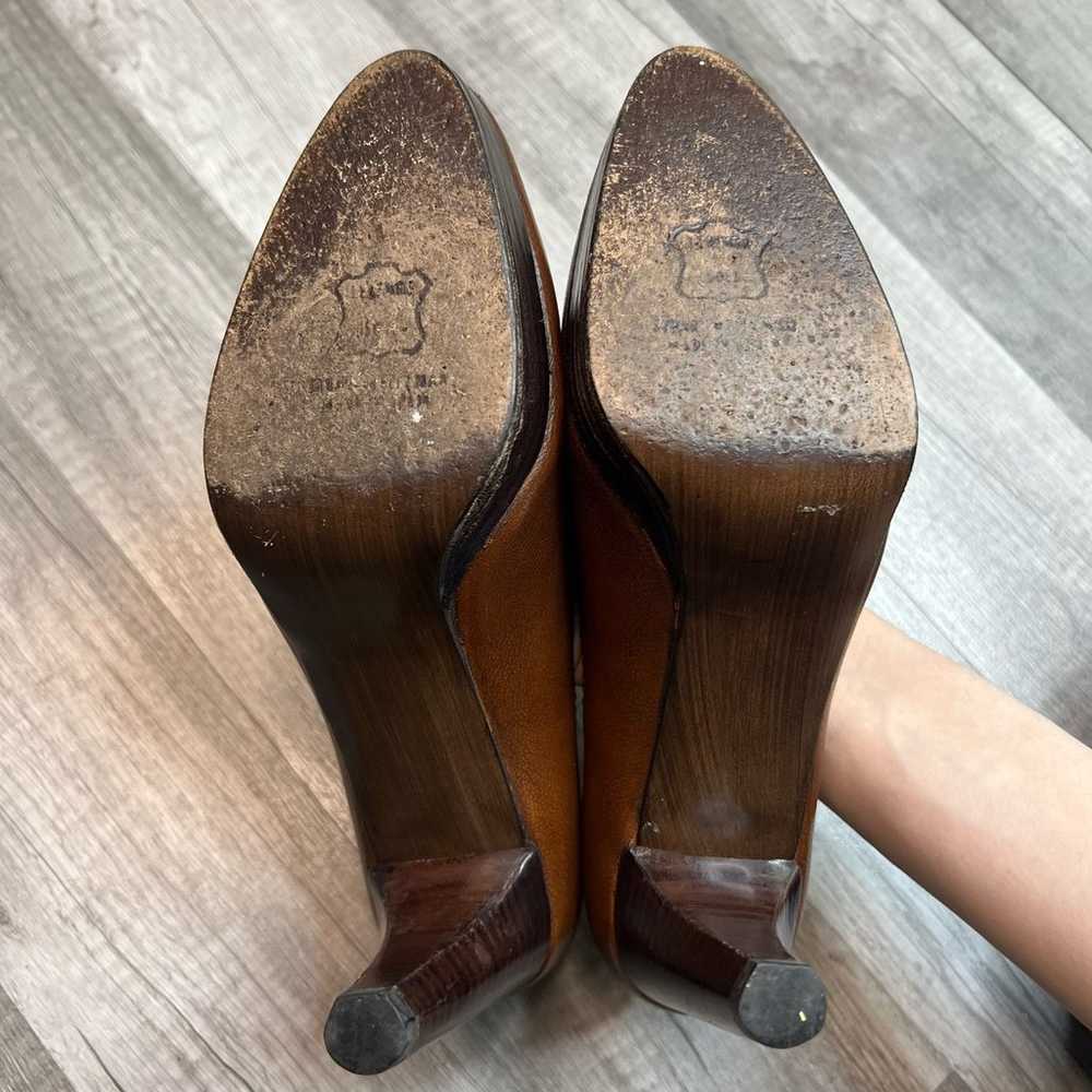 Stuart Weitzman Brown Leather Classic Pumps Size … - image 7