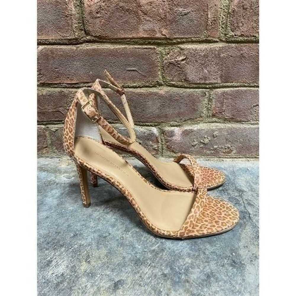 Banana Republic Tan Patent Cheetah Print Open Toe… - image 2