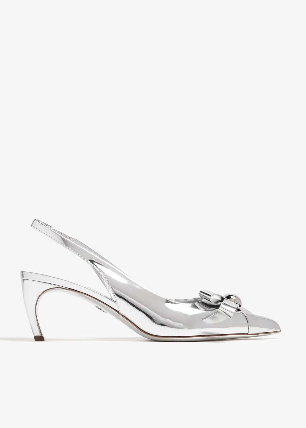 Salvatore Ferragamo o1s1rm0924 Brilda Pumps in Si… - image 1