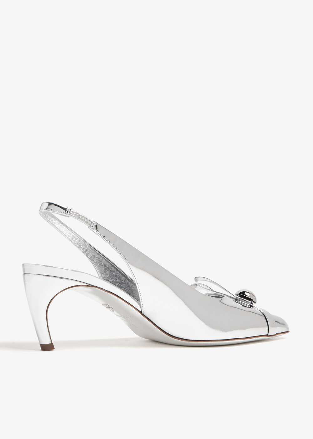 Salvatore Ferragamo o1s1rm0924 Brilda Pumps in Si… - image 4