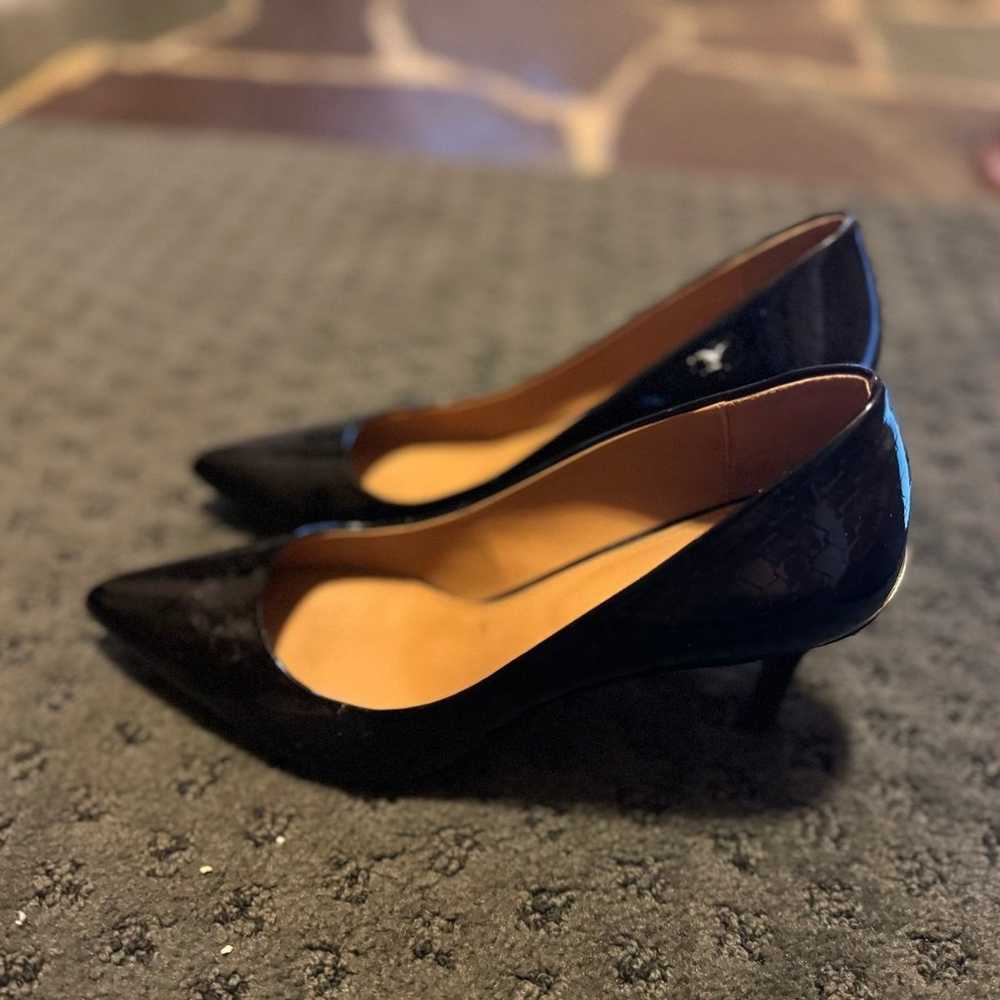 Calvin Klein women size 7 black leather heel - image 3