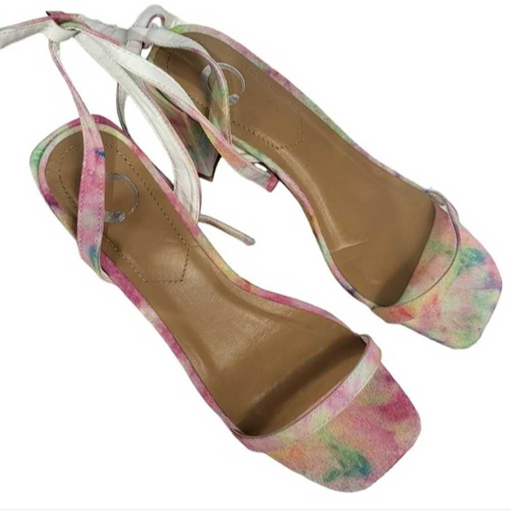 Journee Collection Chasity Sandal Pump Tie Dye 6.5 - image 6