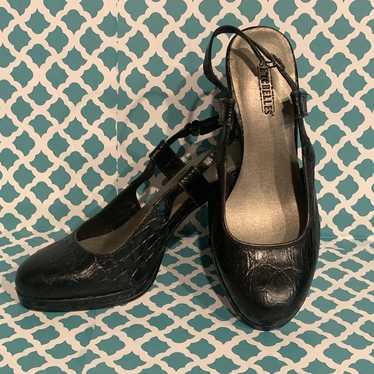 Seychelles Slingback Leather Pumps Heels Size 7 - image 1