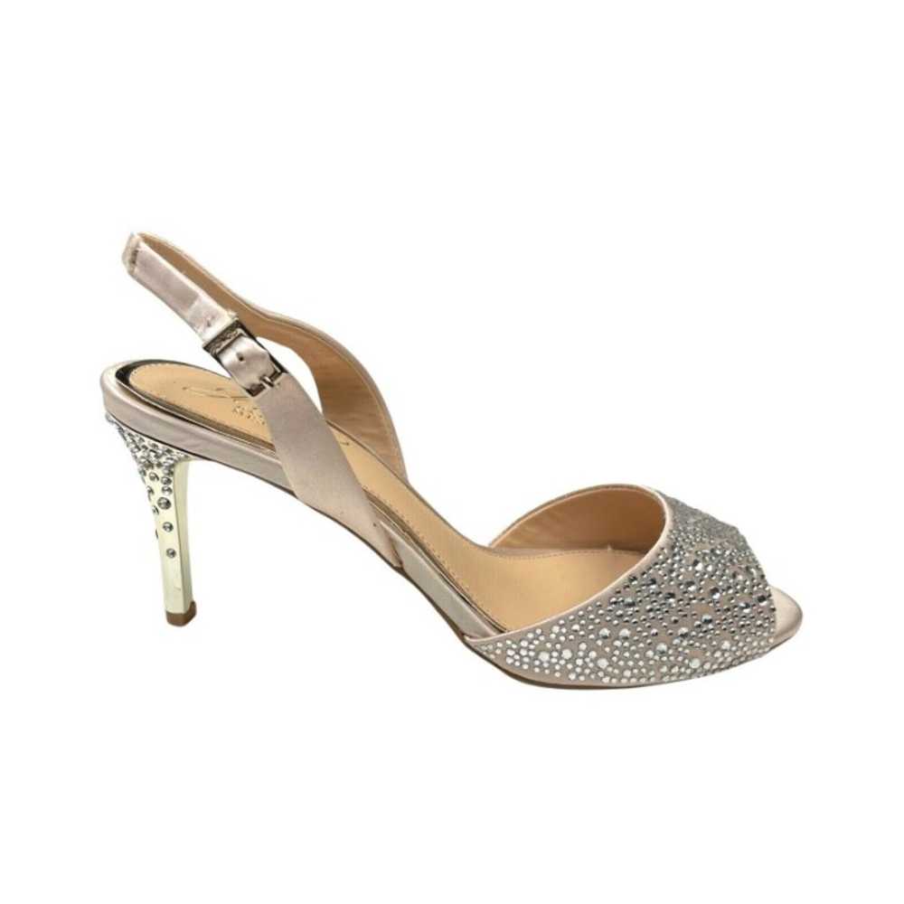 Badgley Mischka Jewel Tanner Heel silver Sz 6.5 R… - image 1