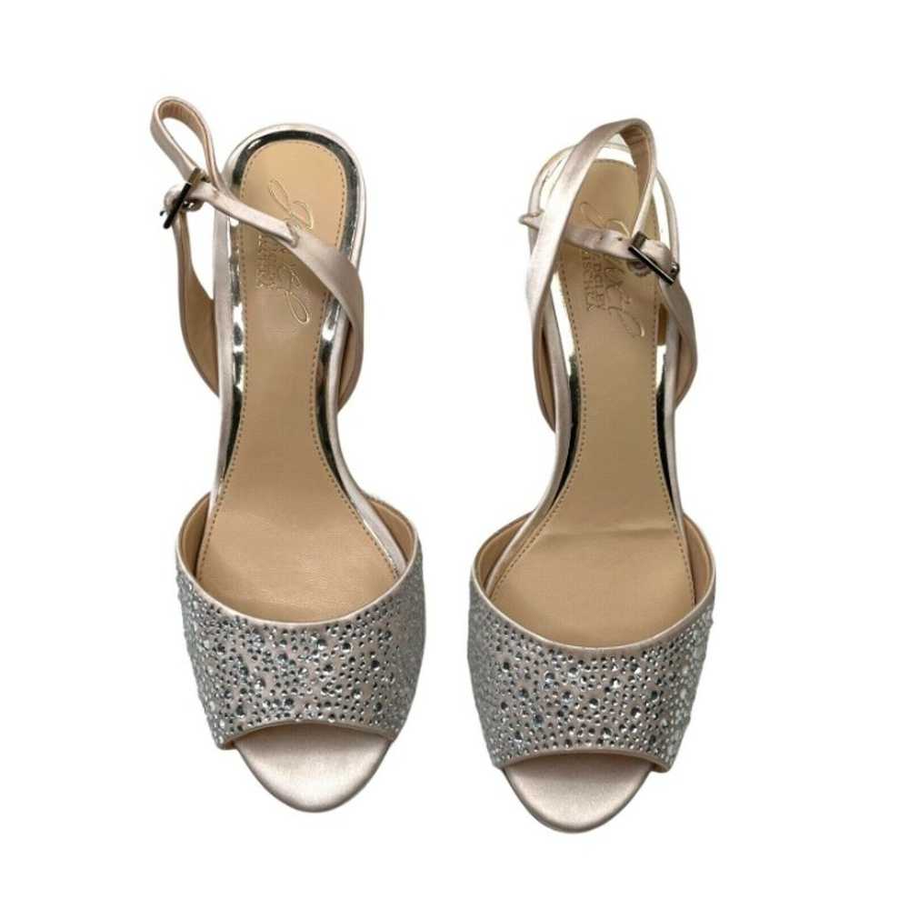 Badgley Mischka Jewel Tanner Heel silver Sz 6.5 R… - image 8