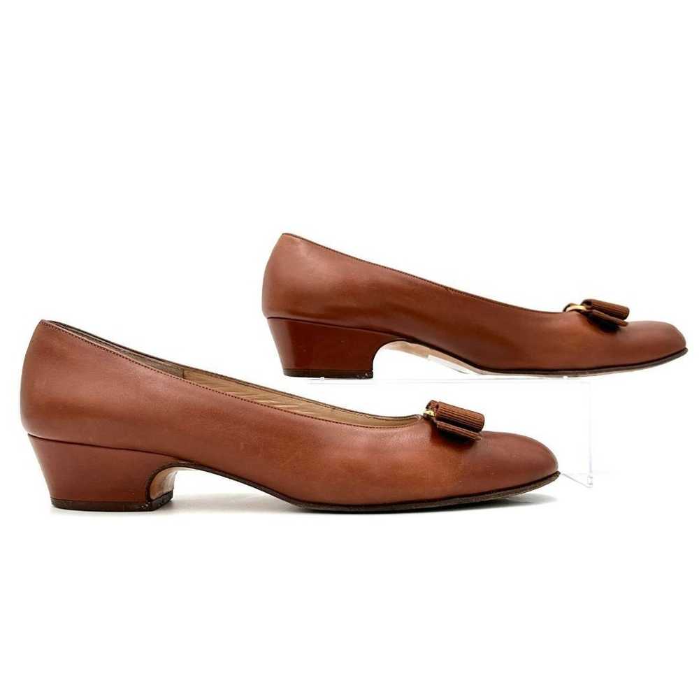 ★Good item★ Ferragamo pumps Genuine leather Vara … - image 3