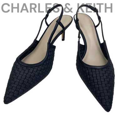 Charles and Keith Woven Slingback Pumps with Strap