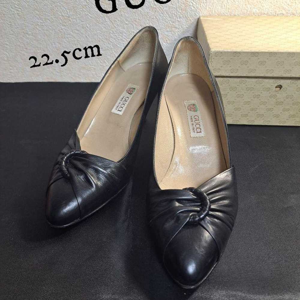 GUCCI pumps black 35 1/2 22.5cm - image 1