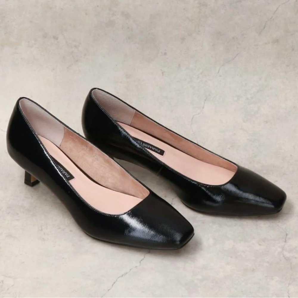 PARADIS COULEUR Square-toe Enamel Pumps - image 1