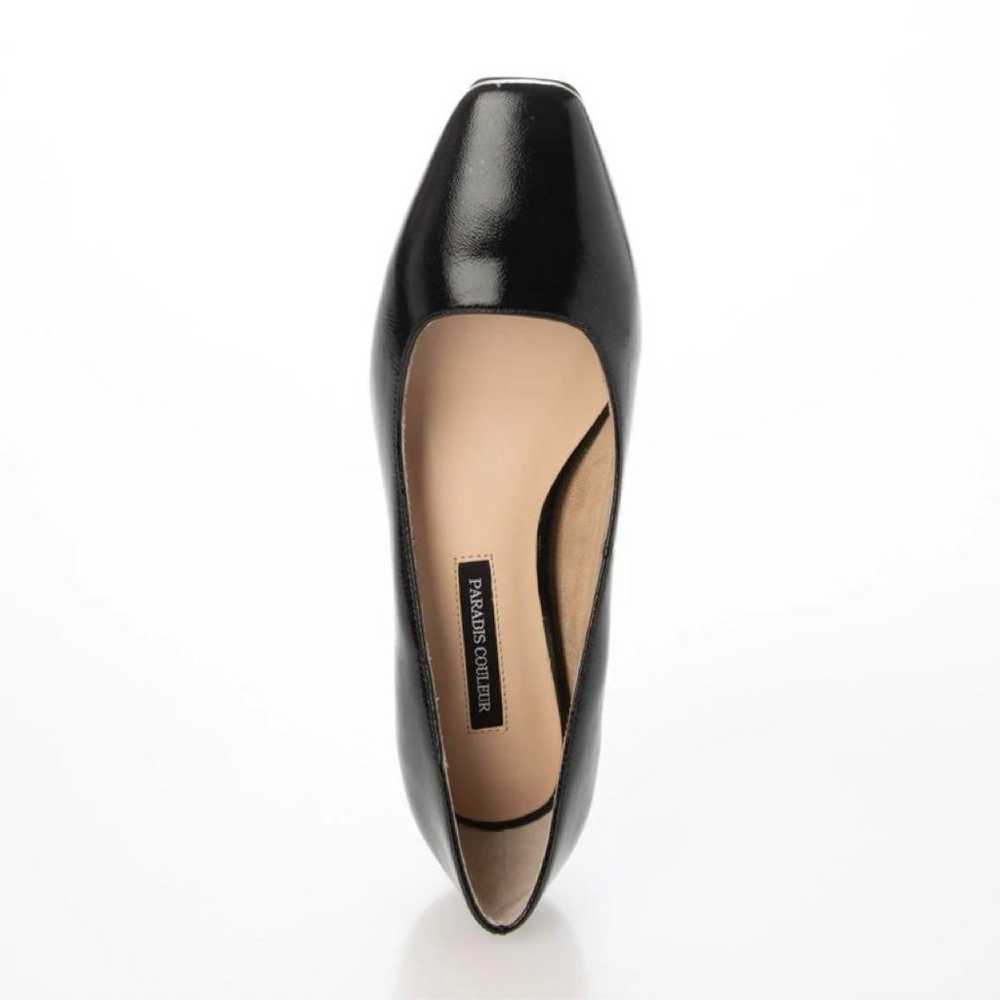 PARADIS COULEUR Square-toe Enamel Pumps - image 4