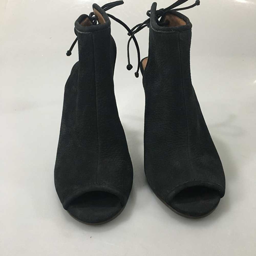 Lucky Brand 8.5 Saiff Black Leather 3.4" Heels Pe… - image 2