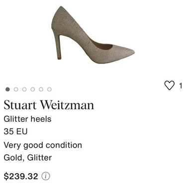 Stuart Weitzman Glitter Pumps -SeXy Heels! Sz 7 - image 1