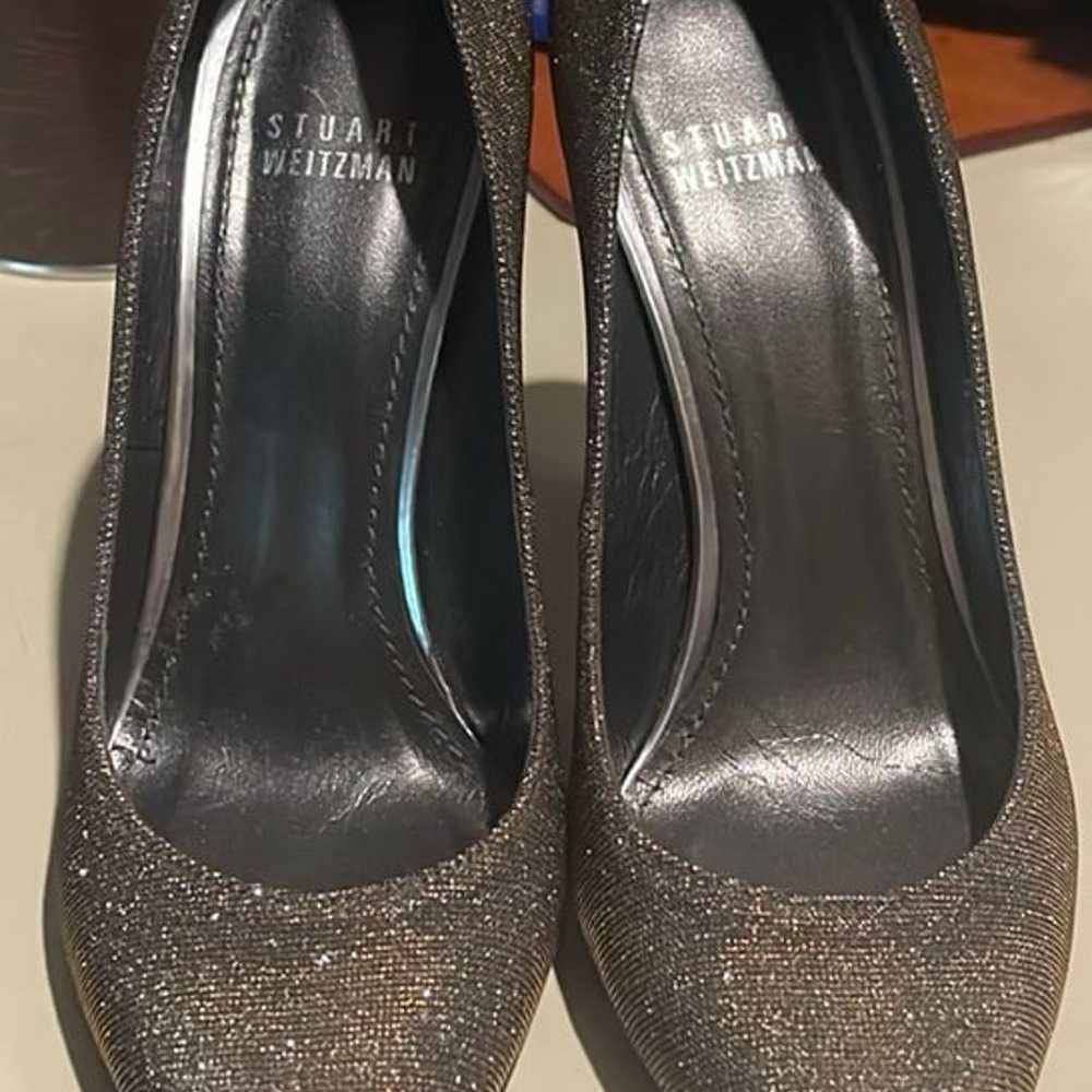 Stuart Weitzman Glitter Pumps -SeXy Heels! Sz 7 - image 4