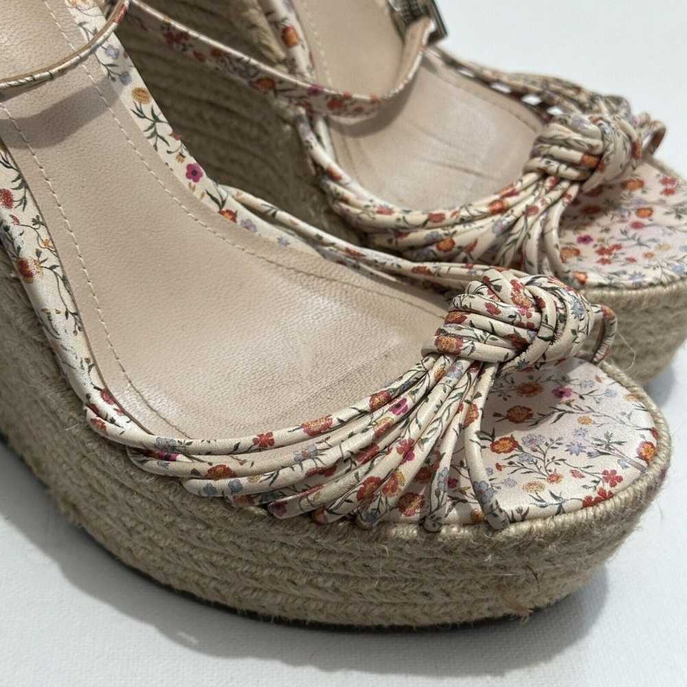 Schutz Womens 7.5B Gianna Floral Espadrille Platf… - image 3