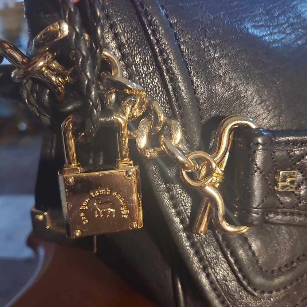 Non Signé / Unsigned Leather handbag - image 6