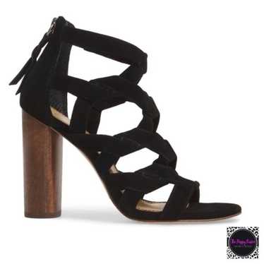 Splendid Bartlett Angled Cage Heels Black NEW Sexy