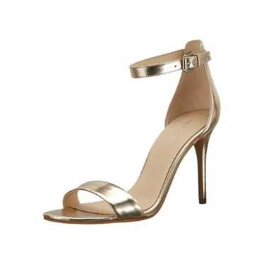 Nine West Metallic Peep Toe Heels