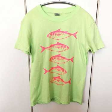 Fish T-shirt Green Pink - image 1