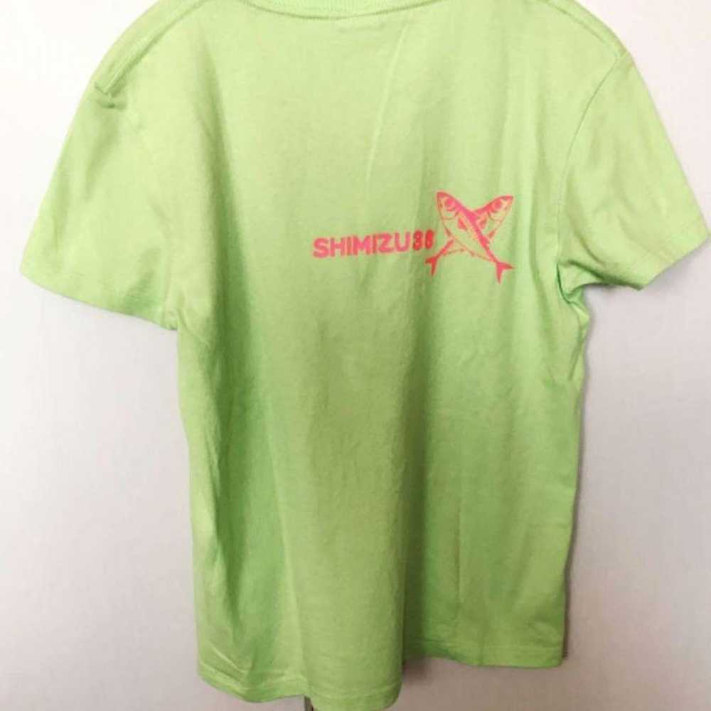 Fish T-shirt Green Pink - image 2