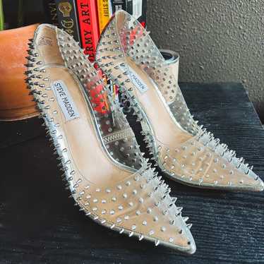 Steve Madden Spiked Clear Heels