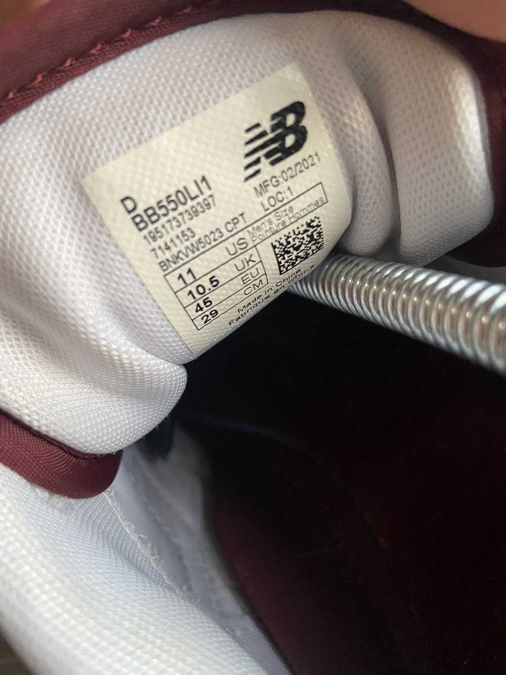 New Balance New Balance 550 Burgundy - image 7