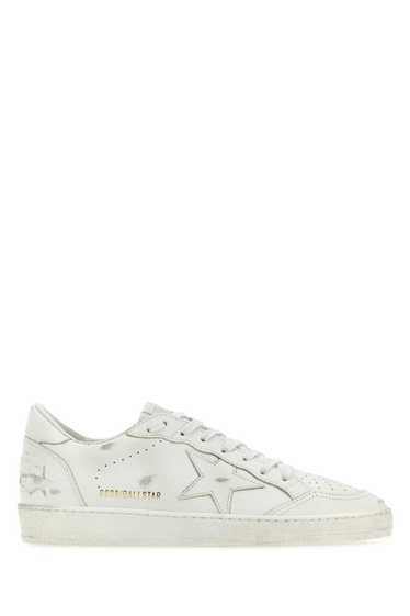 Golden Goose White Leather Ball Star Sneakers