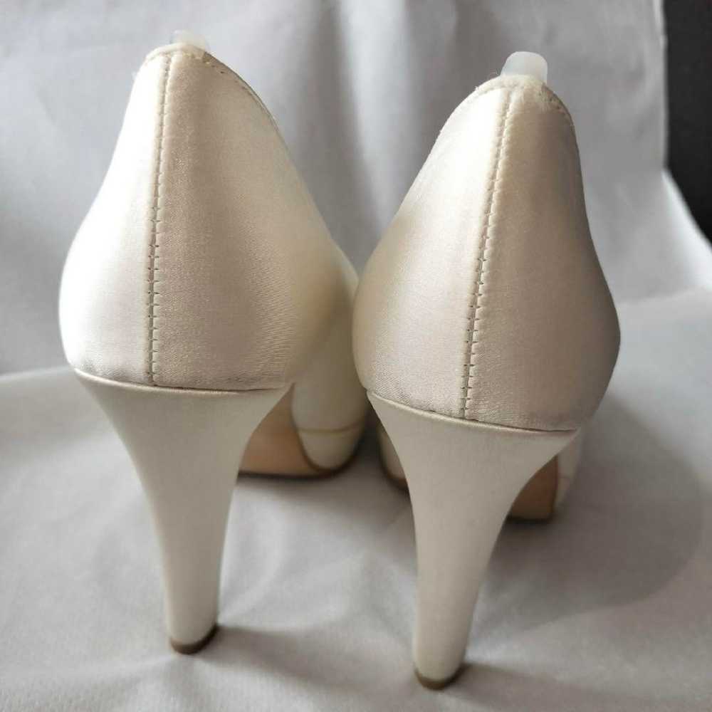 【BENIR】 Bridal shoes 37 with ribbon, 12cm heel - image 5