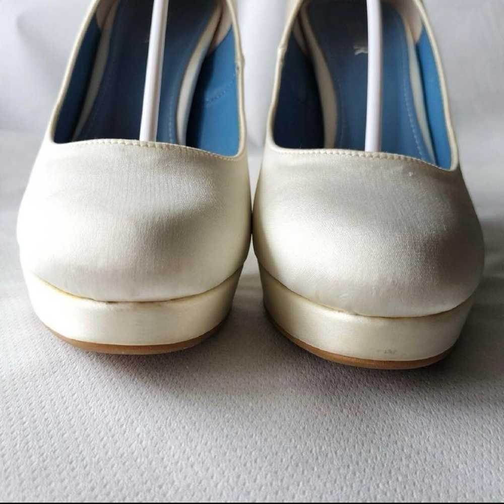 【BENIR】 Bridal shoes 37 with ribbon, 12cm heel - image 7