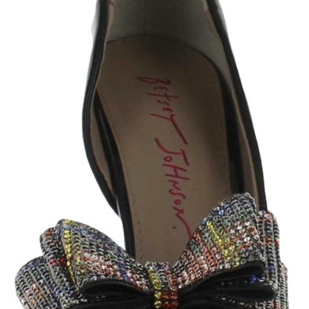 Betsey Johnson Prince-P Pump Heels Black Size 7 - image 2