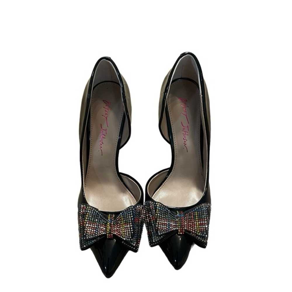 Betsey Johnson Prince-P Pump Heels Black Size 7 - image 3